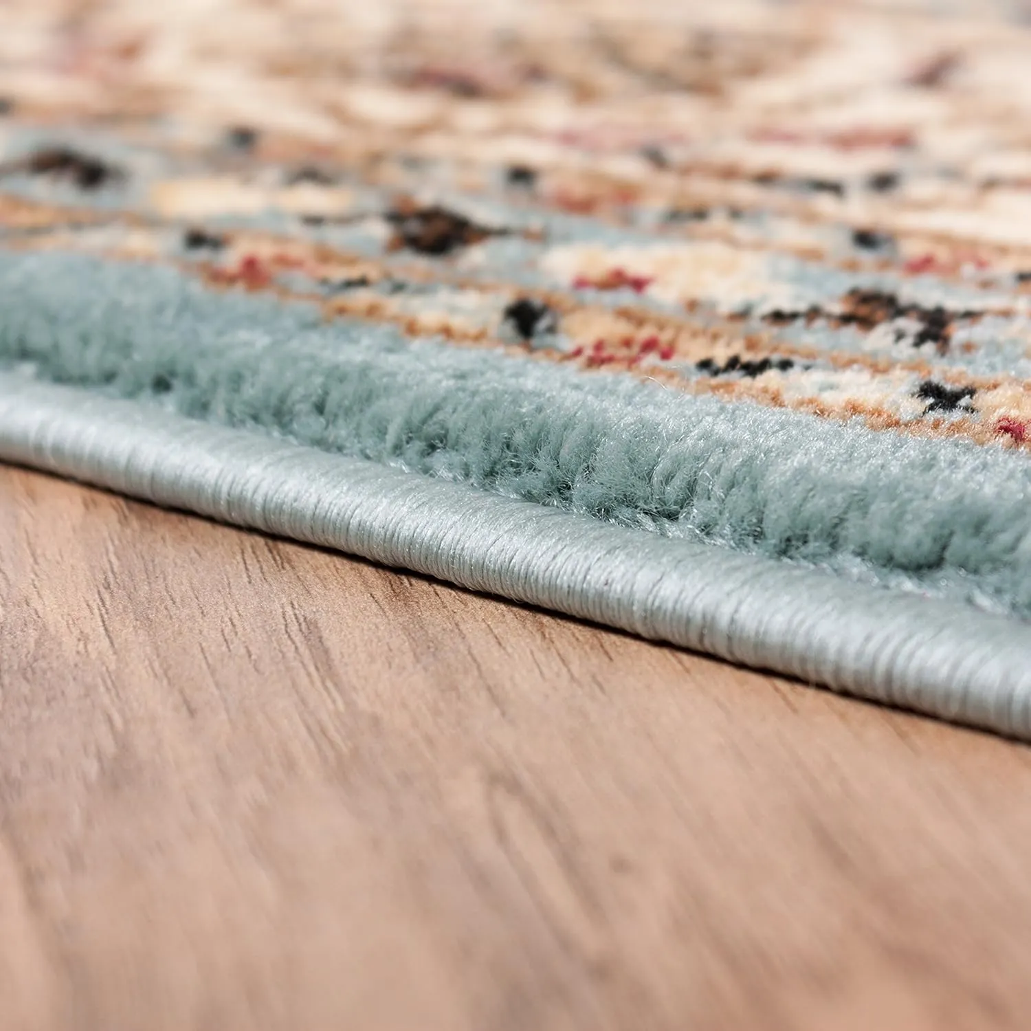 Well Woven Barclay Collection Sarouk Light Blue 5x7 Area Rug - for Living Room, Bedroom, and Dining Room