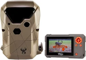 Wildgame Innovations Kicker Lightsout 18MP Trail Camera and Trail Pad Image Viewer Combo
