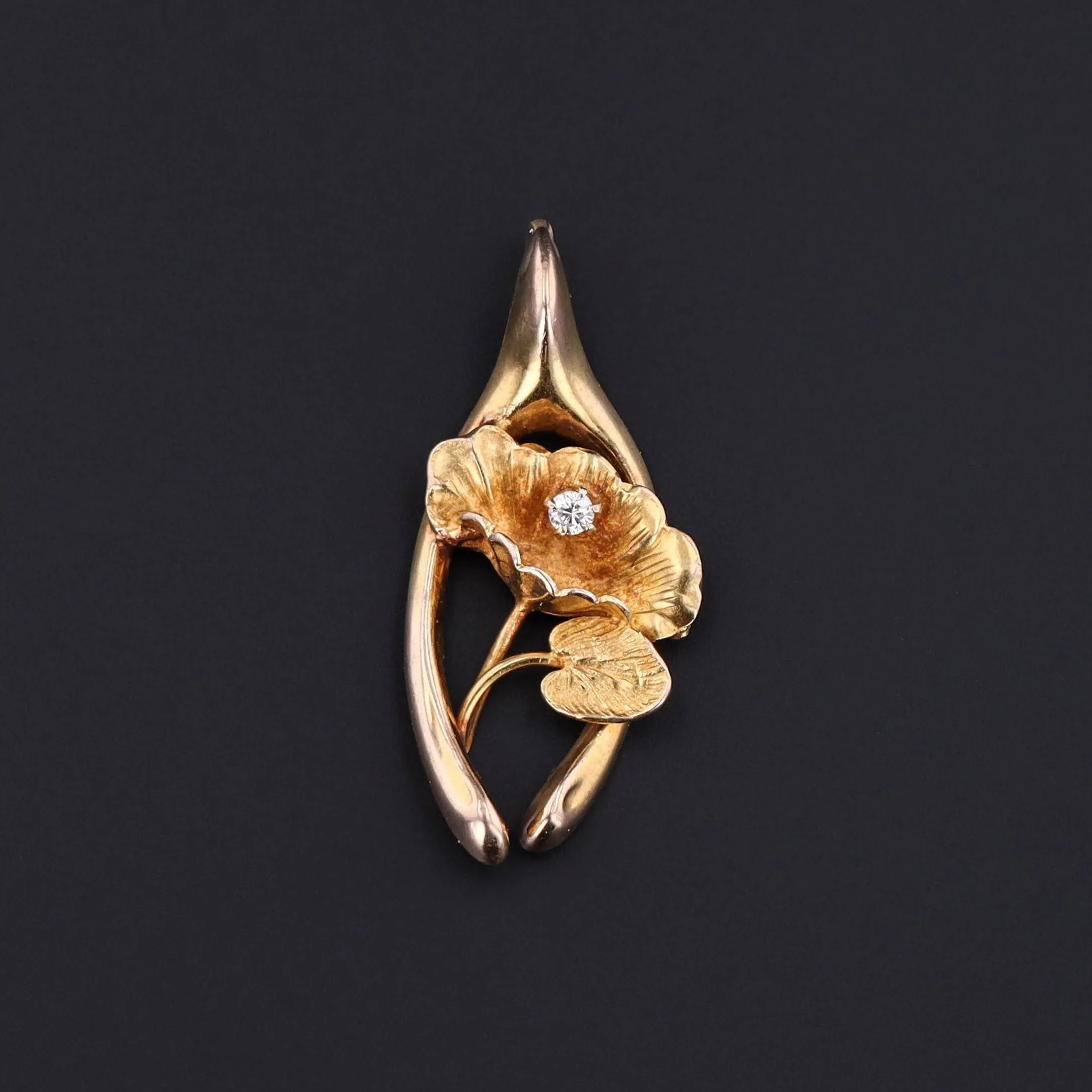 Wishbone Pendant | Antique Pin Conversion