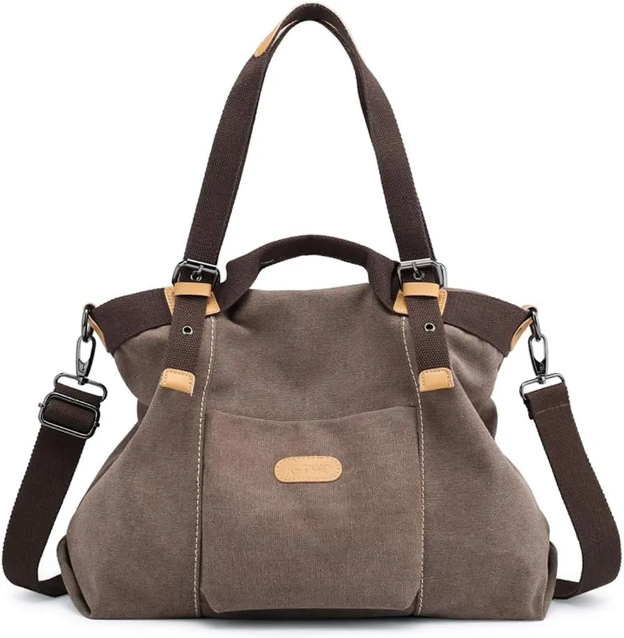 Women Hobo Handbags Canvas Casual Vintage Shoulder bag Daily Purse Tote Crossbody Shopper Bag