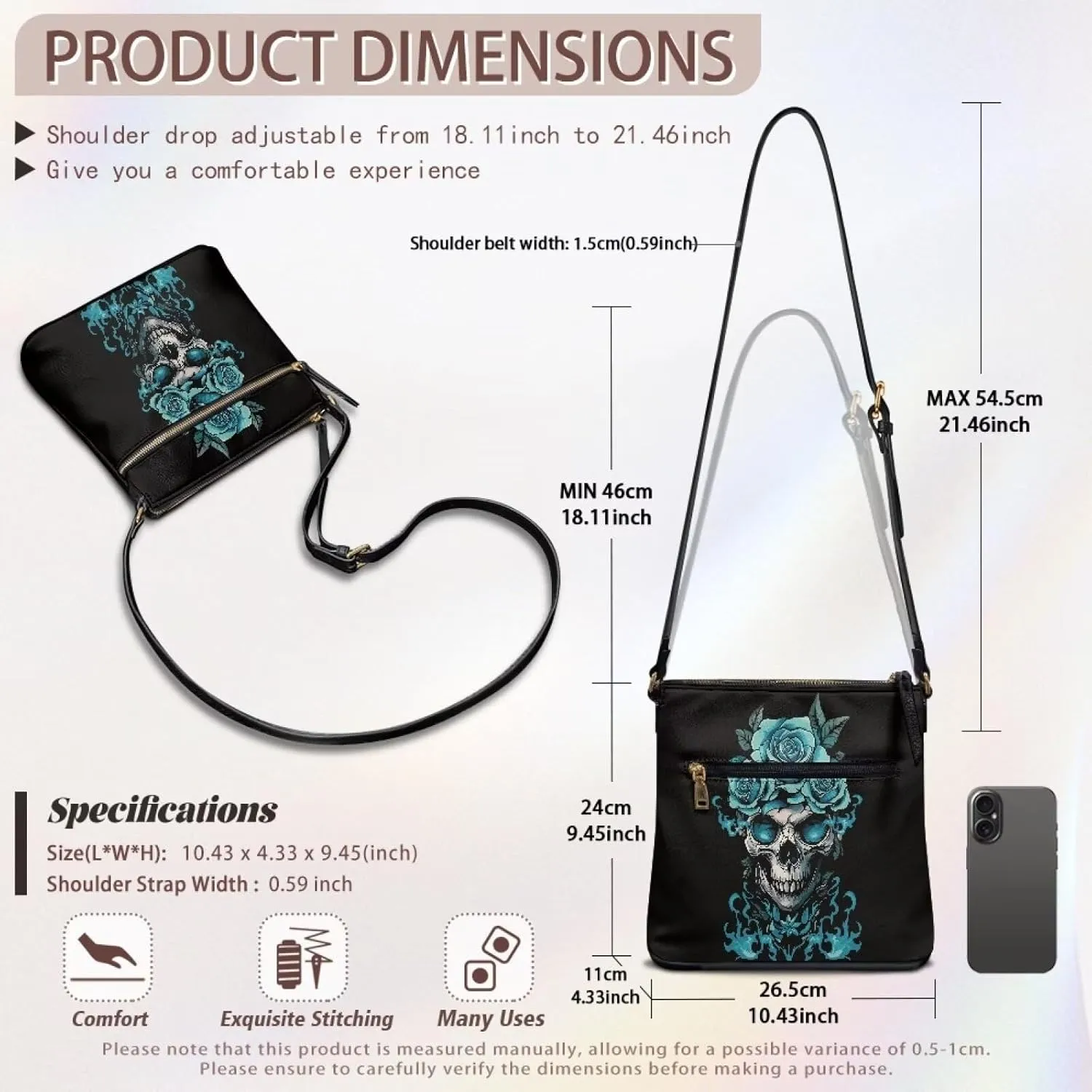 Women Leather Crossbody Hobo Bag Satchel Bag Sling Bag Shoulder Handbag Messenger Bag with Adjustable Strap