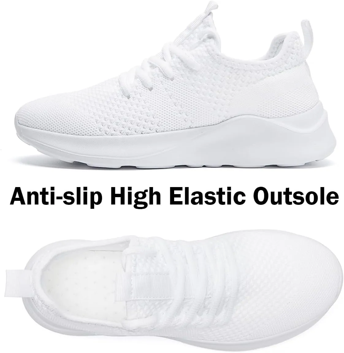 Women Running Shoes Walking Training Sneakers Sport Gym Fitness Tennis Shoes Non Slip Comfortable Lightweight Fashion Shoe for Casual Jogging Mesh Breathable Sneaker