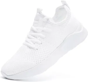 Women Running Shoes Walking Training Sneakers Sport Gym Fitness Tennis Shoes Non Slip Comfortable Lightweight Fashion Shoe for Casual Jogging Mesh Breathable Sneaker