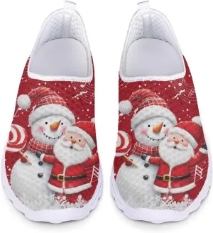 Women Slip On Shoes Casual Walking Shoes Mesh Breathable Sneaker Party Footwear