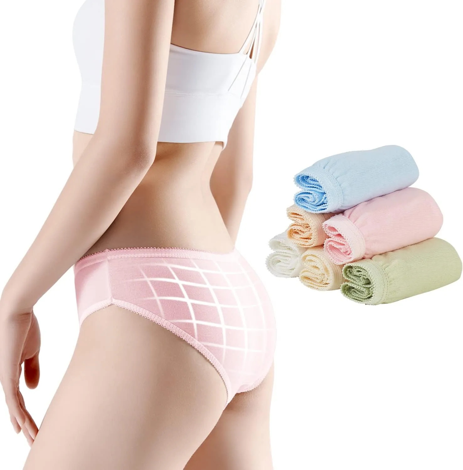 Women's Disposable Underwear For Travel Colorful Cotton Panties Ladies Briefs Hotel Spa Hospital Stays Emergencies