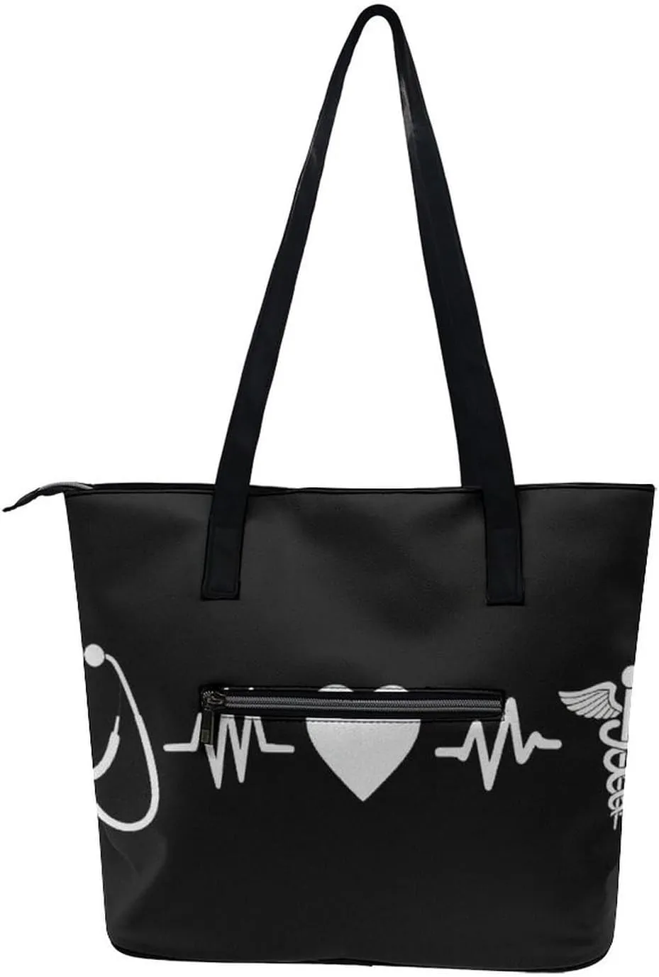 Women's Elegant Leather Handbag Unisex Leather Tote Bag Lightweight Handbag