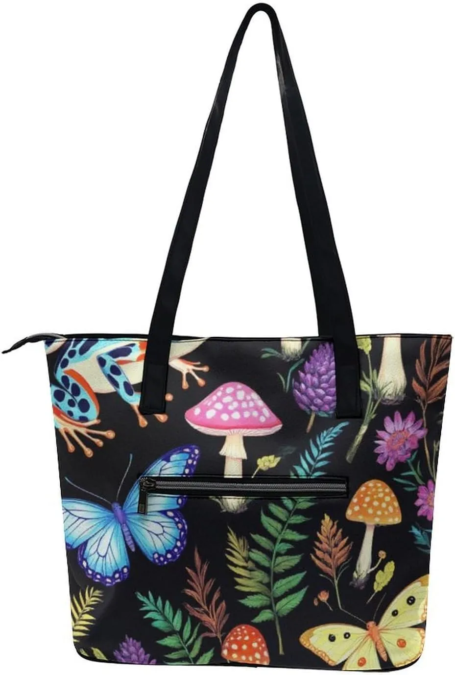 Women's Elegant Leather Handbag Unisex Leather Tote Bag Lightweight Handbag