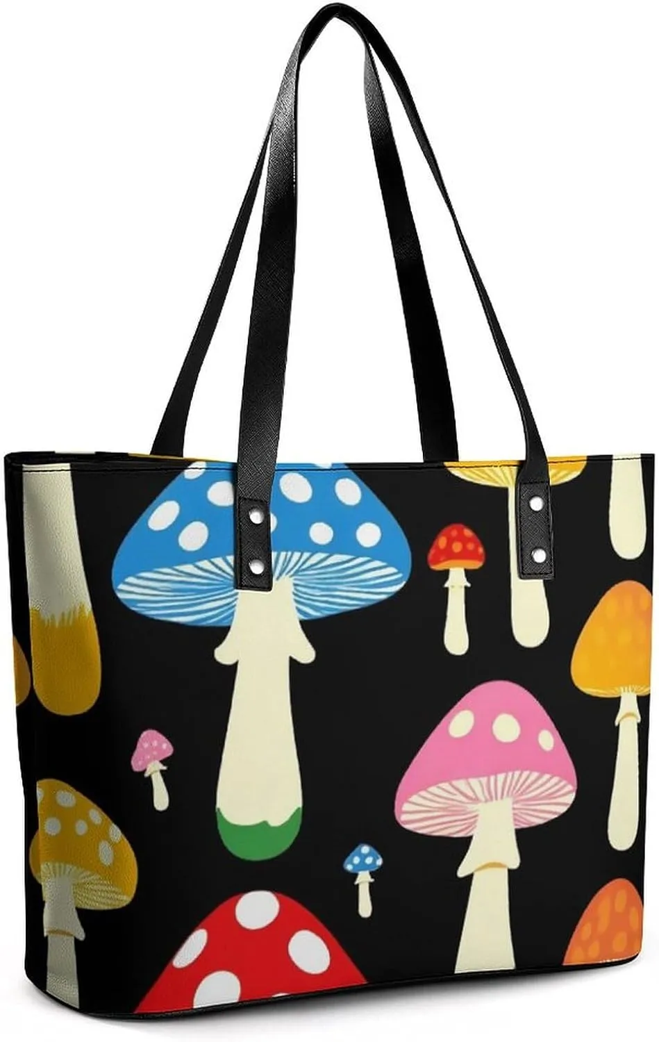 Women's Elegant Leather Handbag Unisex Leather Tote Bag Lightweight Handbag