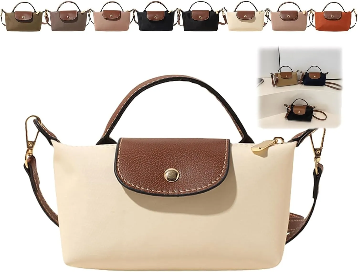 Women's Fashion Colorblock Mini Crossbody Bag, Elegant Handbags Purses with Adjustable Strap, Solid Square Purse Totes Bag