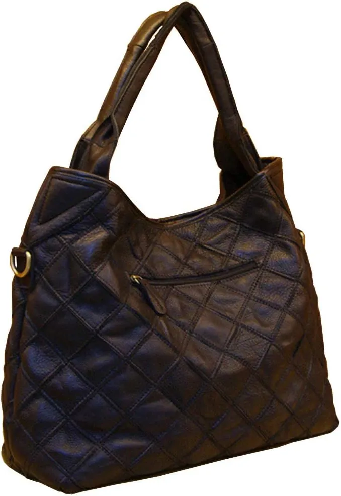 Women's Multicolor Tote Handbag Genuine Leather Design Hobo Shoulder Bag Purses