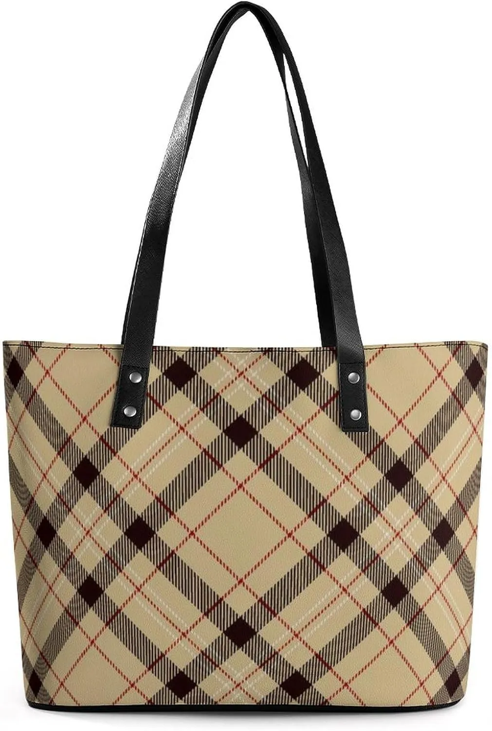 Women's Portable Tote Bag Trendy Modern Leather Handbag For Work Weekend