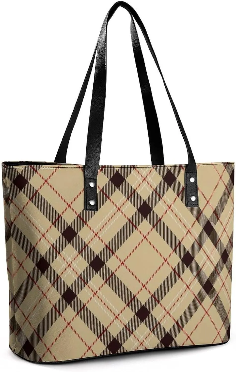 Women's Portable Tote Bag Trendy Modern Leather Handbag For Work Weekend