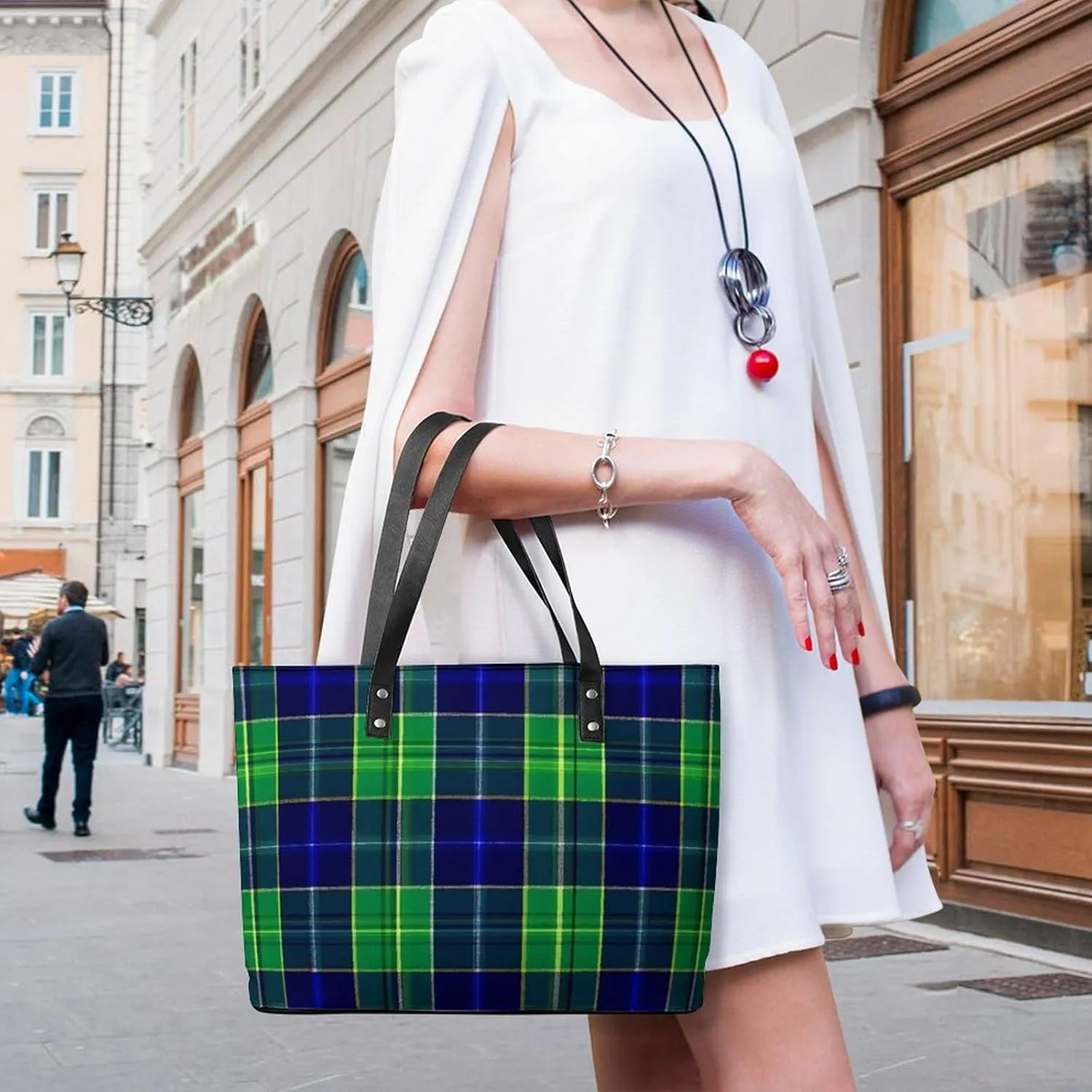 Women's Portable Tote Bag Trendy Modern Leather Handbag For Work Weekend