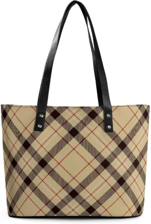 Women's Portable Tote Bag Trendy Modern Leather Handbag For Work Weekend
