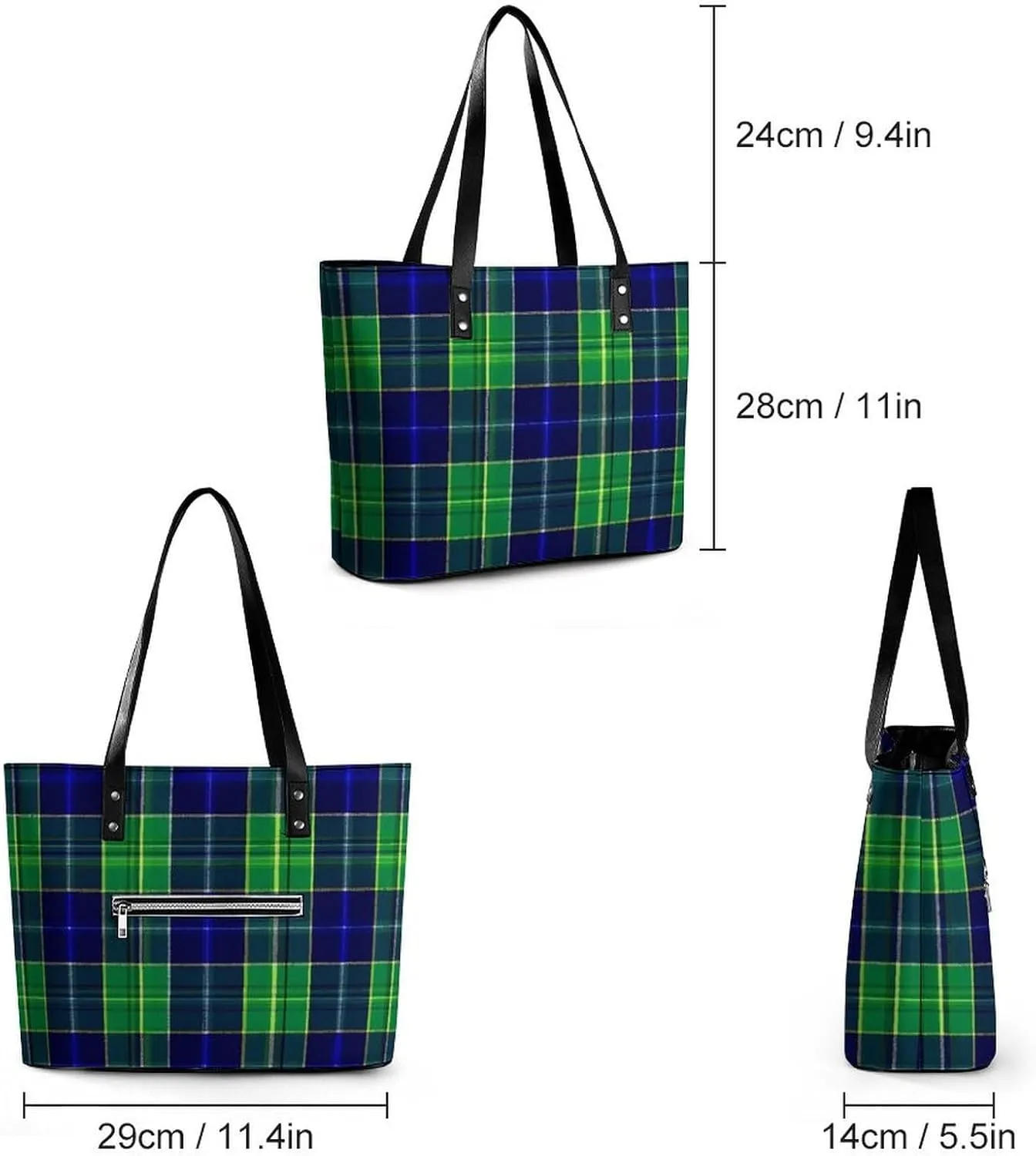 Women's Portable Tote Bag Trendy Modern Leather Handbag For Work Weekend