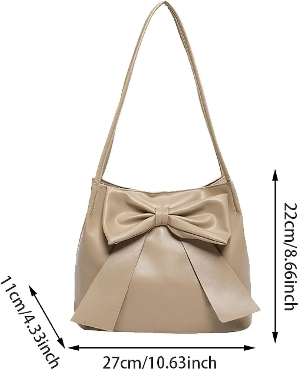 Women's Shoulder Bag Bow Decor Hobo Bag for Outdoor Street Vacation Shopping