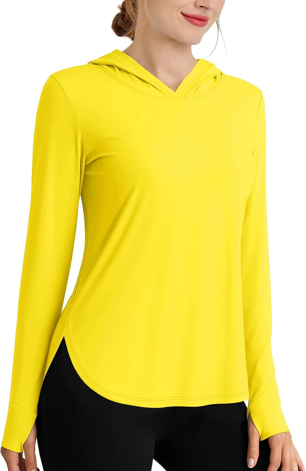 Womens Sun Protection Hoodies UPF 80  UV Shirts Long Sleeve Lightweight Hiking Fishing Workout Tops
