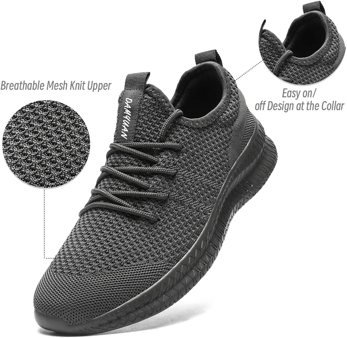 Womens Walking Running Shoes Sneakers Slip On Sport Tennis Athletic Gym Shoes Casual Lightweight Breathable Non Slip Workout Fashion Workout Trainers Shoe