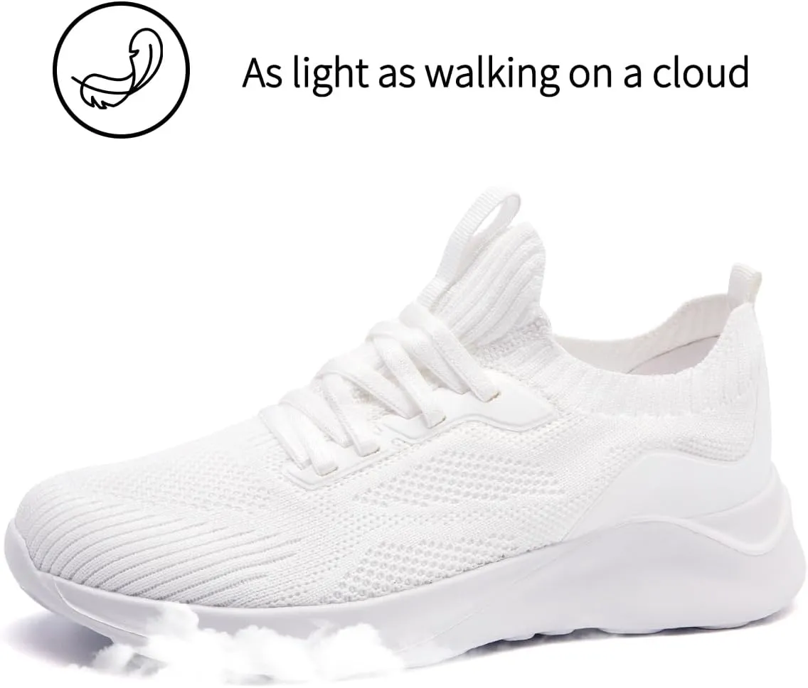 Womens Walking Shoes Running Sneakers Slip On Tennis Sport Workout Gym Athletic Outdoor Travel Work Lightweight Fashion Breathable Comfortable Shoe