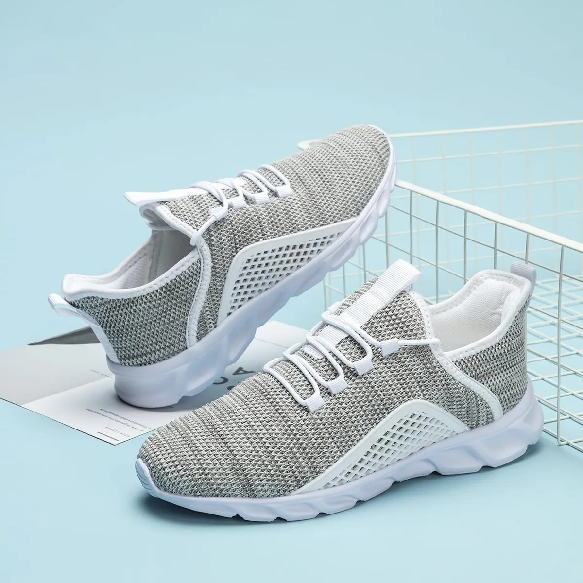 Womens Walking Shoes Running Sneakers Slip On Tennis Sport Workout Gym Athletic Outdoor Travel Work Lightweight Fashion Breathable Comfortable Shoe