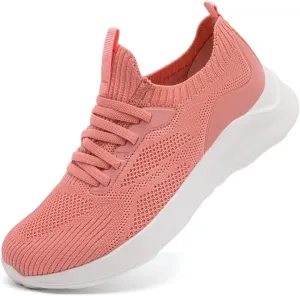 Womens Walking Shoes Running Sneakers Slip On Tennis Sport Workout Gym Athletic Outdoor Travel Work Lightweight Fashion Breathable Comfortable Shoe