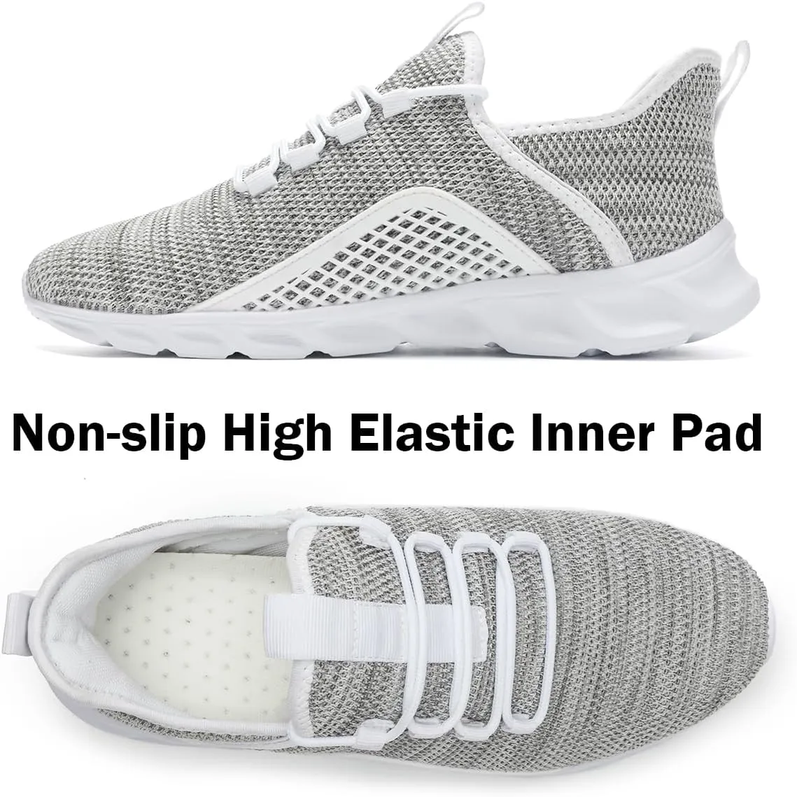 Womens Walking Shoes Running Sneakers Slip On Tennis Sport Workout Gym Athletic Outdoor Travel Work Lightweight Fashion Breathable Comfortable Shoe