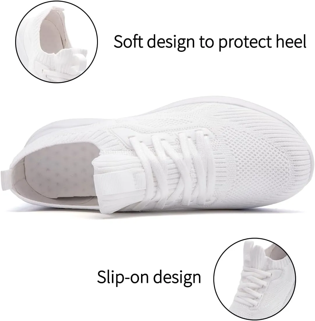 Womens Walking Shoes Running Sneakers Slip On Tennis Sport Workout Gym Athletic Outdoor Travel Work Lightweight Fashion Breathable Comfortable Shoe