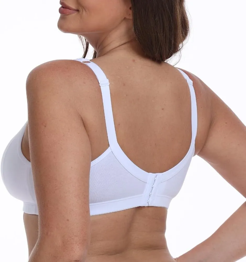 Women's Wireless Plus Size Lace Bra Full Coverage Unlined Minimizer Bra Comfort Cotton