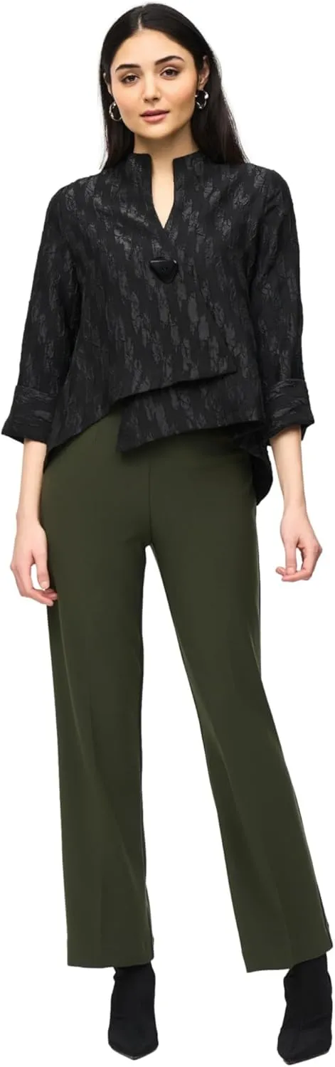 Women's Woven Jacquard Swing Jacket