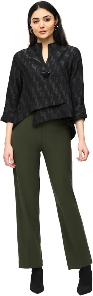 Women's Woven Jacquard Swing Jacket