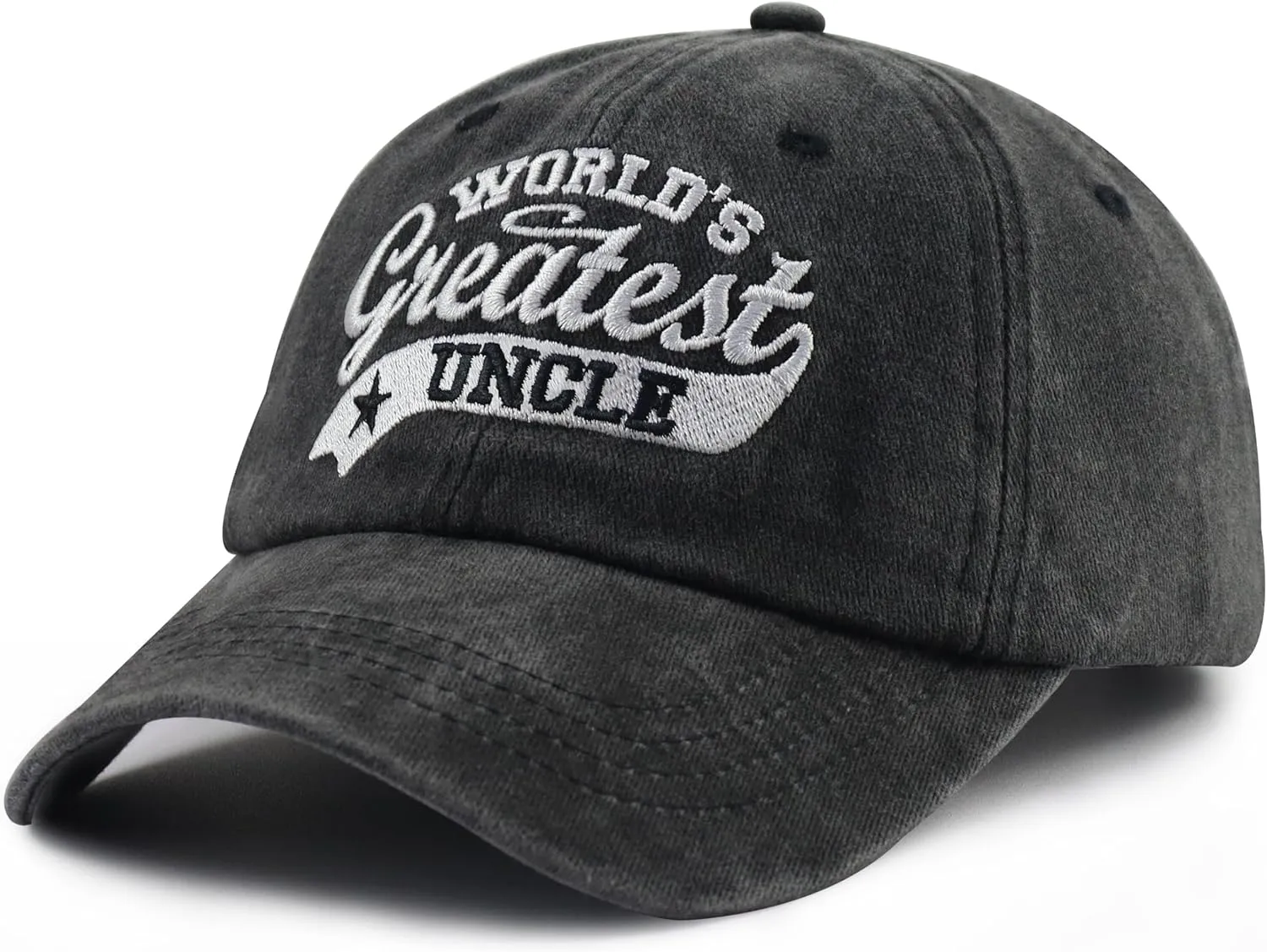 World's Greatest Dad Mom Uncle Aunt Pappy Grandma Grammy Grandpa Hat, Adjustable Embroidered Family Members Baseball Cap