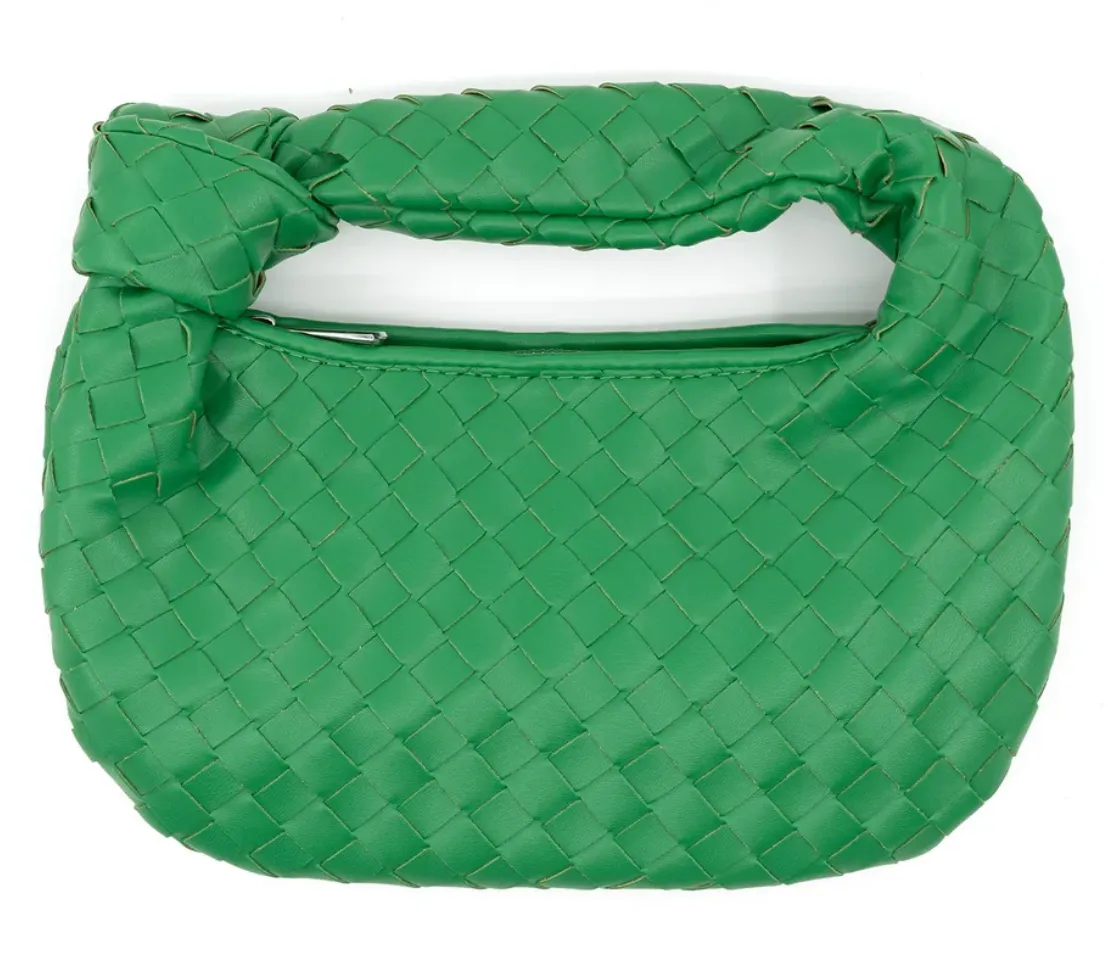 Woven Knotted Handle Purse