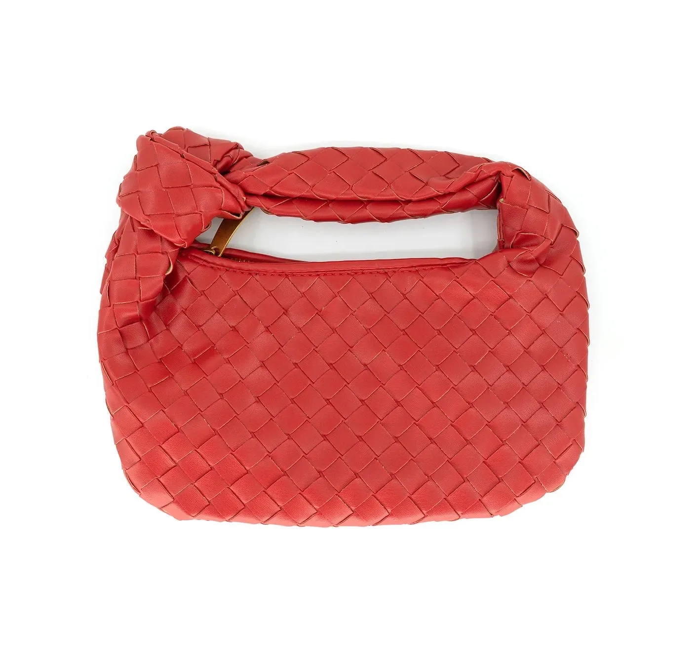 Woven Knotted Handle Purse