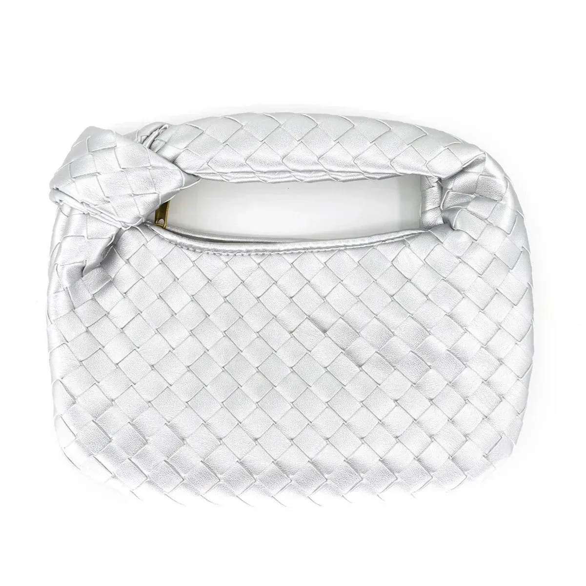Woven Knotted Handle Purse