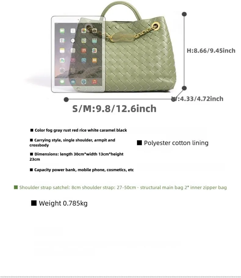 Woven leather bag for women woven hand crossbody top tote bag, handle hobo woven shoulder hold