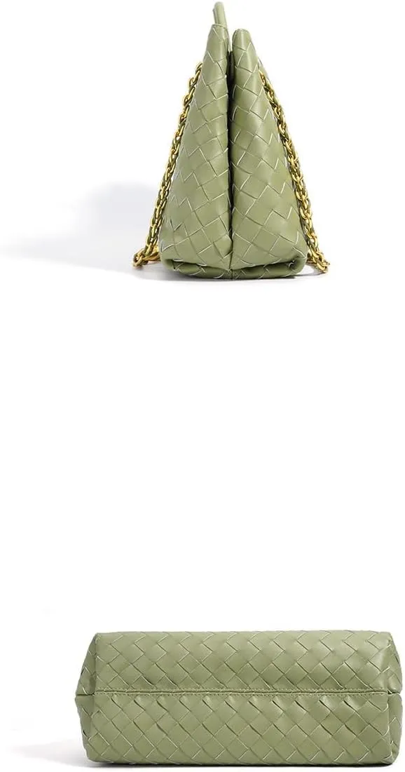 Woven leather bag for women woven hand crossbody top tote bag, handle hobo woven shoulder hold