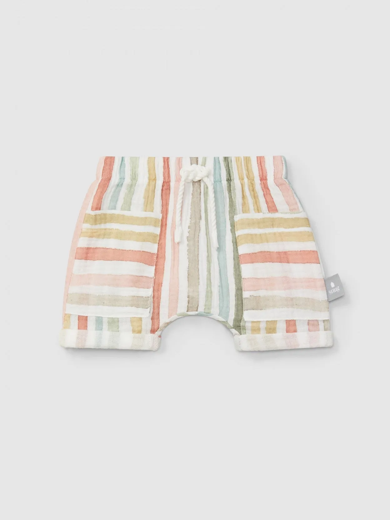 Woven striped Shorts - Multi-color