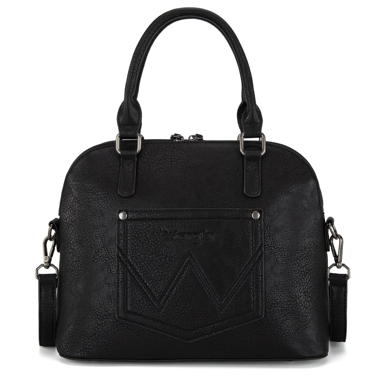 Wrangler Classic Barrel Handbag - Black (WG186-9112BK)
