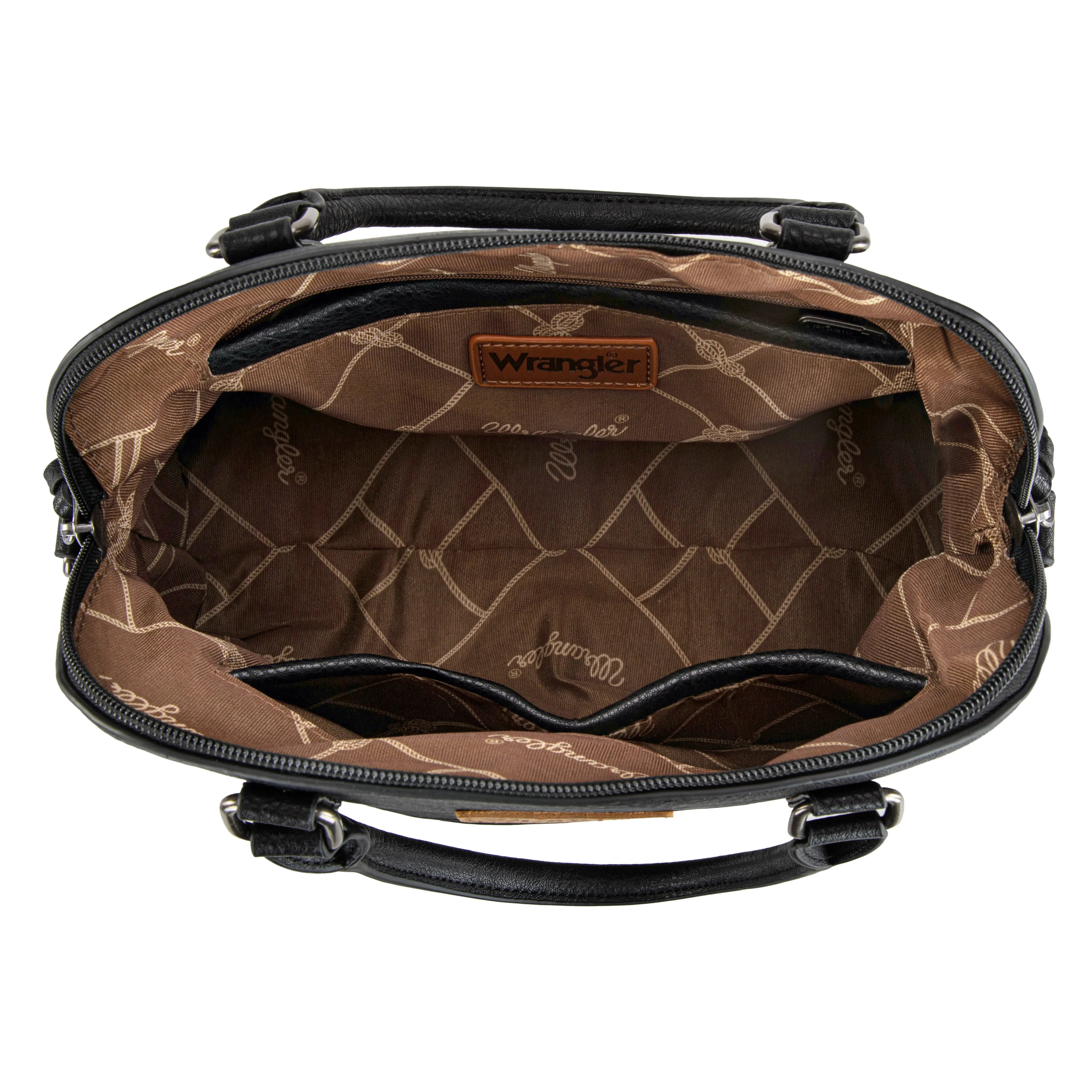 Wrangler Classic Barrel Handbag - Black (WG186-9112BK)