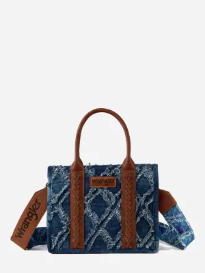 Wrangler Denim Frayed Tote (WG2202-8120SJN)