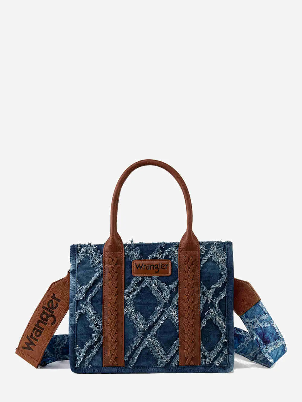 Wrangler Denim Frayed Tote (WG2202-8120SJN)