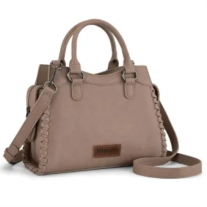 Wrangler Top Handle Bag for Women Woven Satchel Handbag