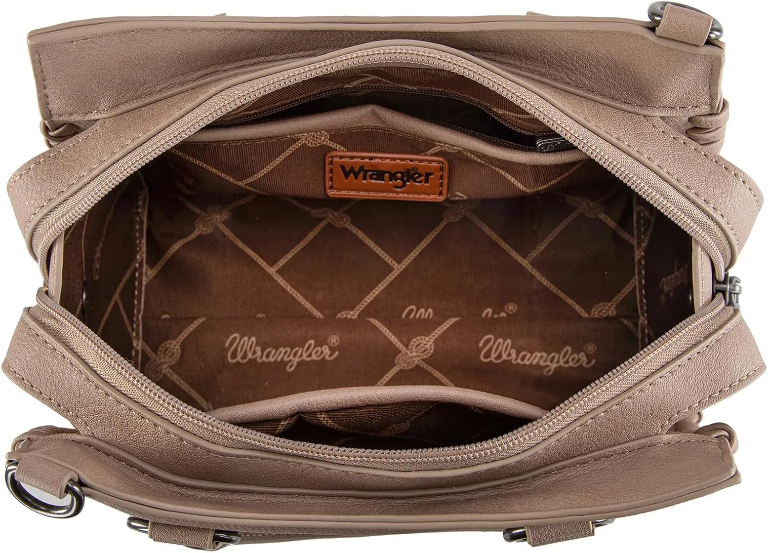 Wrangler Top Handle Bag for Women Woven Satchel Handbag
