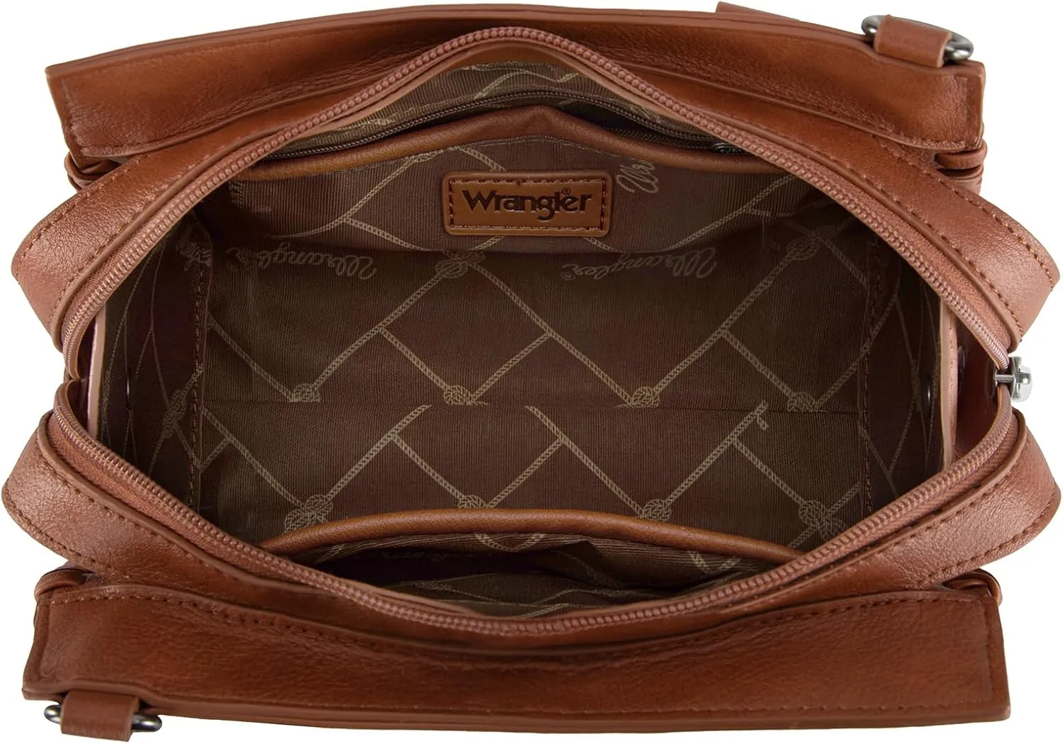 Wrangler Top Handle Bag for Women Woven Satchel Handbag