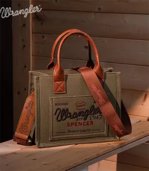 Wrangler Vintage Canvas Tote Crossbody - Green (WG136-8120SGN)