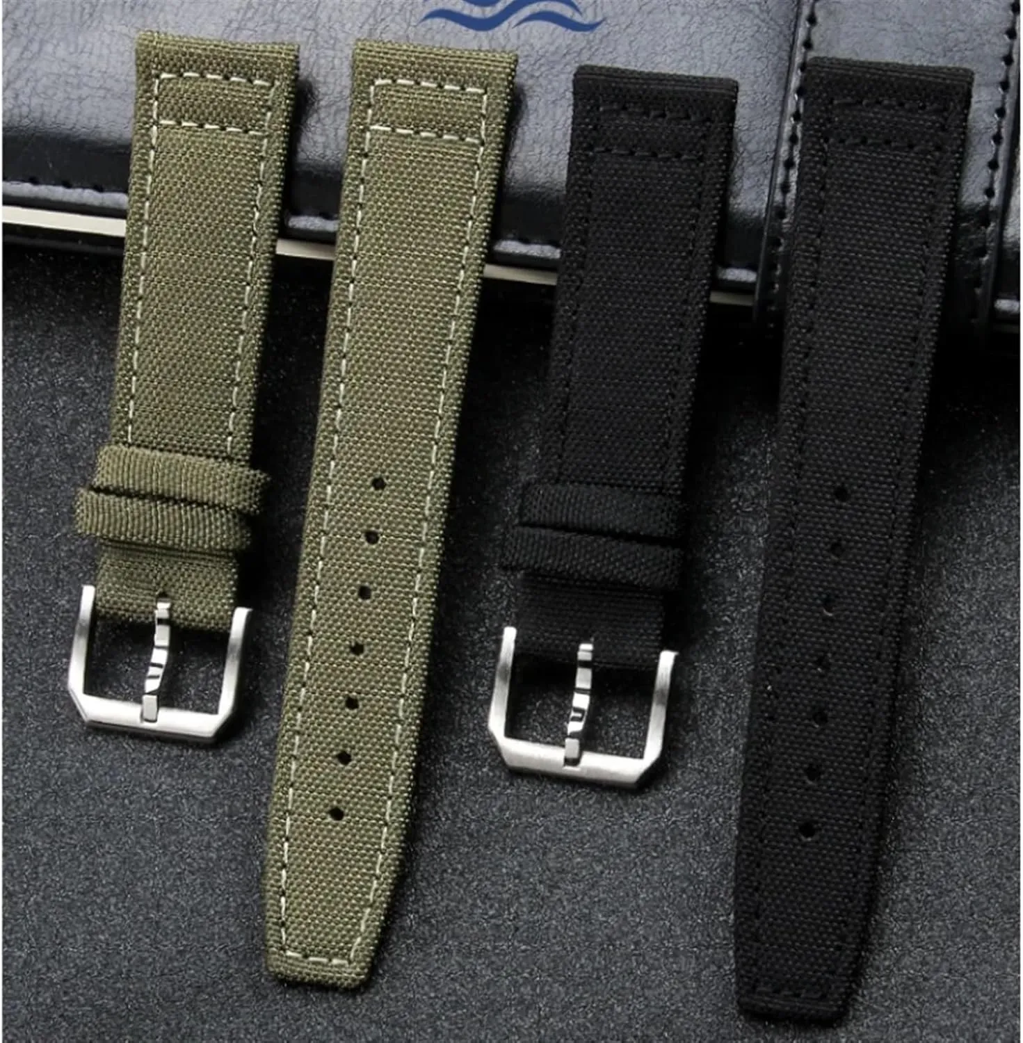 XMKT High Density Nylon 20mm Watch Straps for IWC Pilot Portuguese Portofino Nylon Canvas Watch Bands Watchbands Straps Bracelets