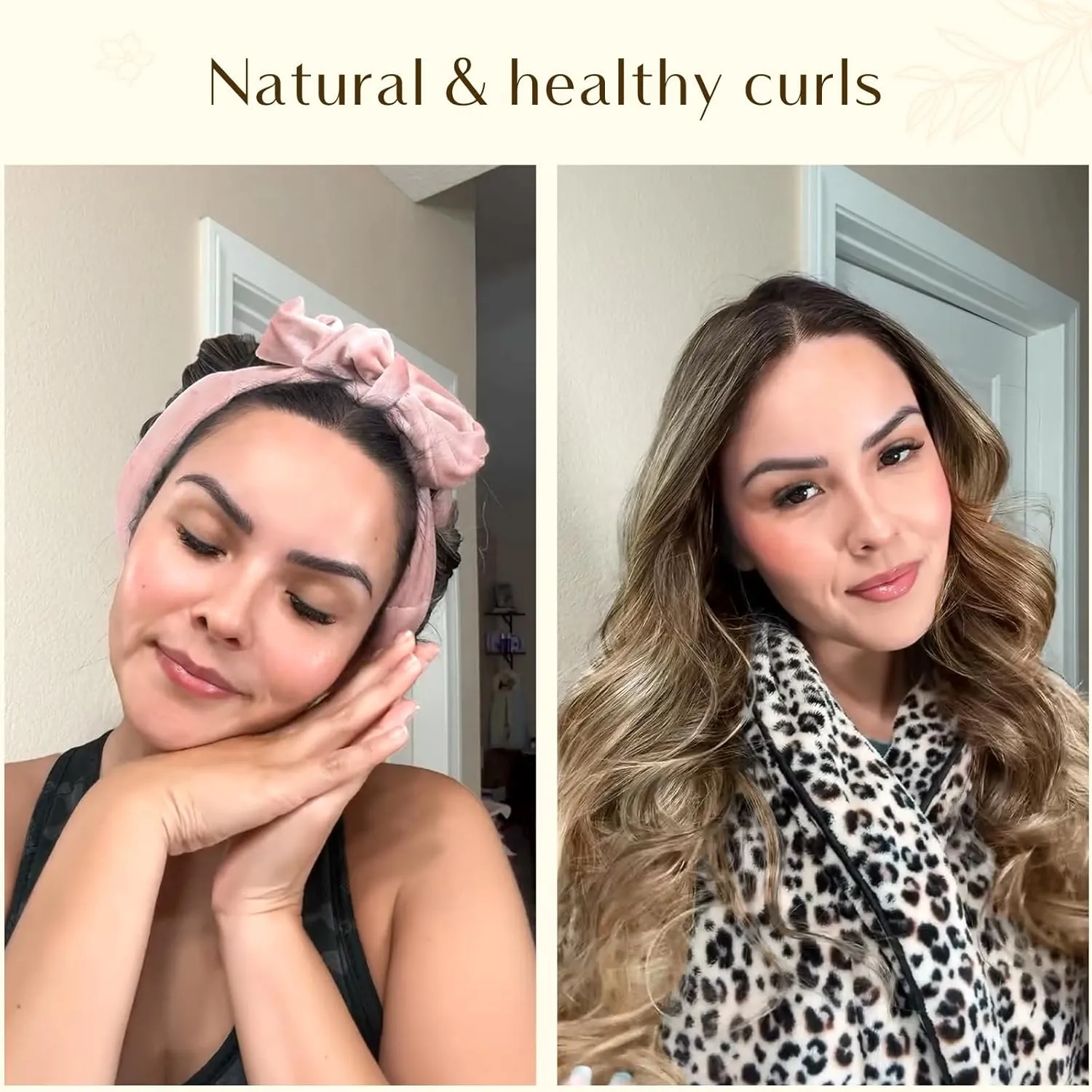 Yanibest Heatless Hair Curler, No Heat Hair Curlers to Sleep in, Super Soft Ribbon Wrap for Long Hair, Overnight Heatless Curling Set with Scrunchies and Clip, for All Hair types