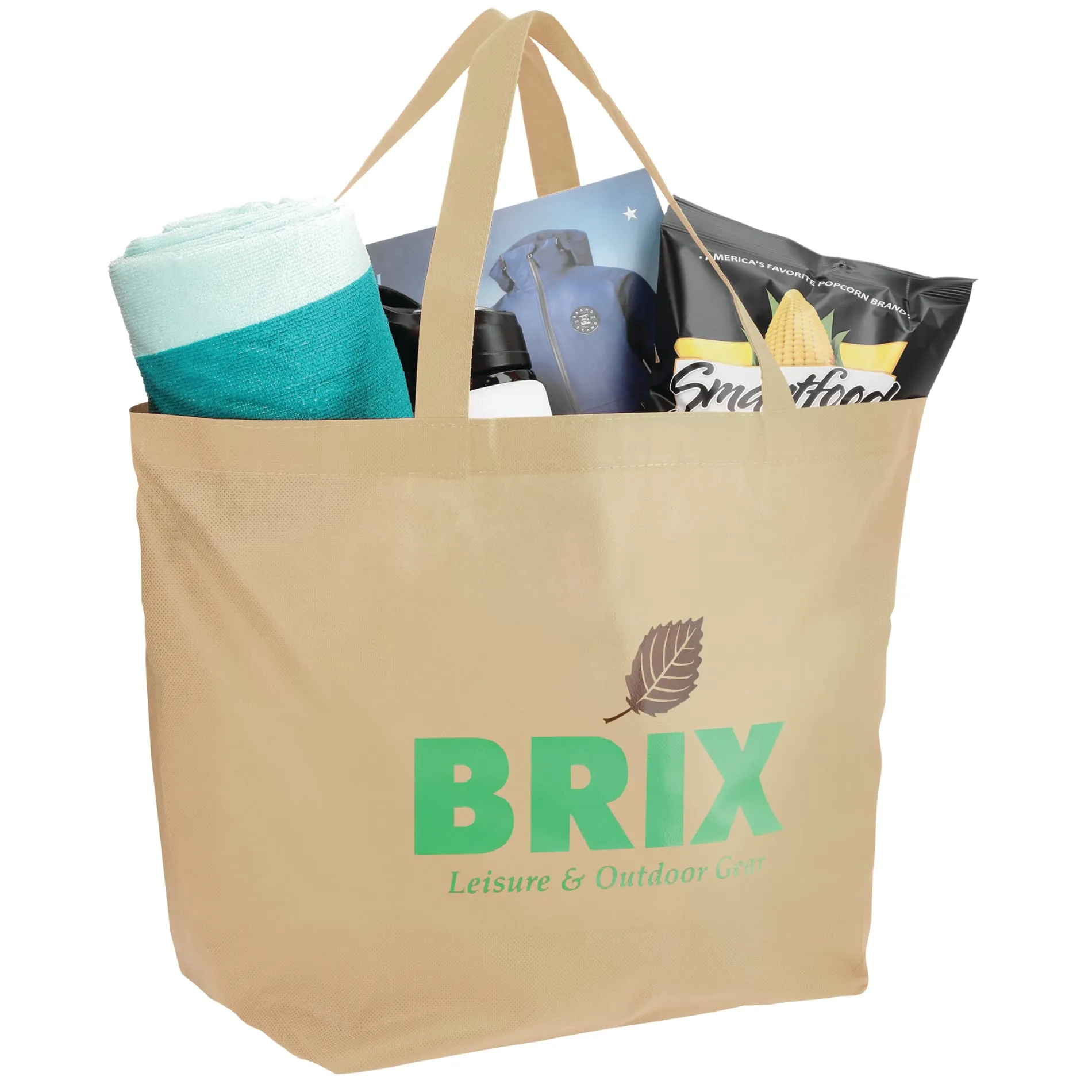 YaYa Budget Non-Woven Shopper Tote with Full Color Print