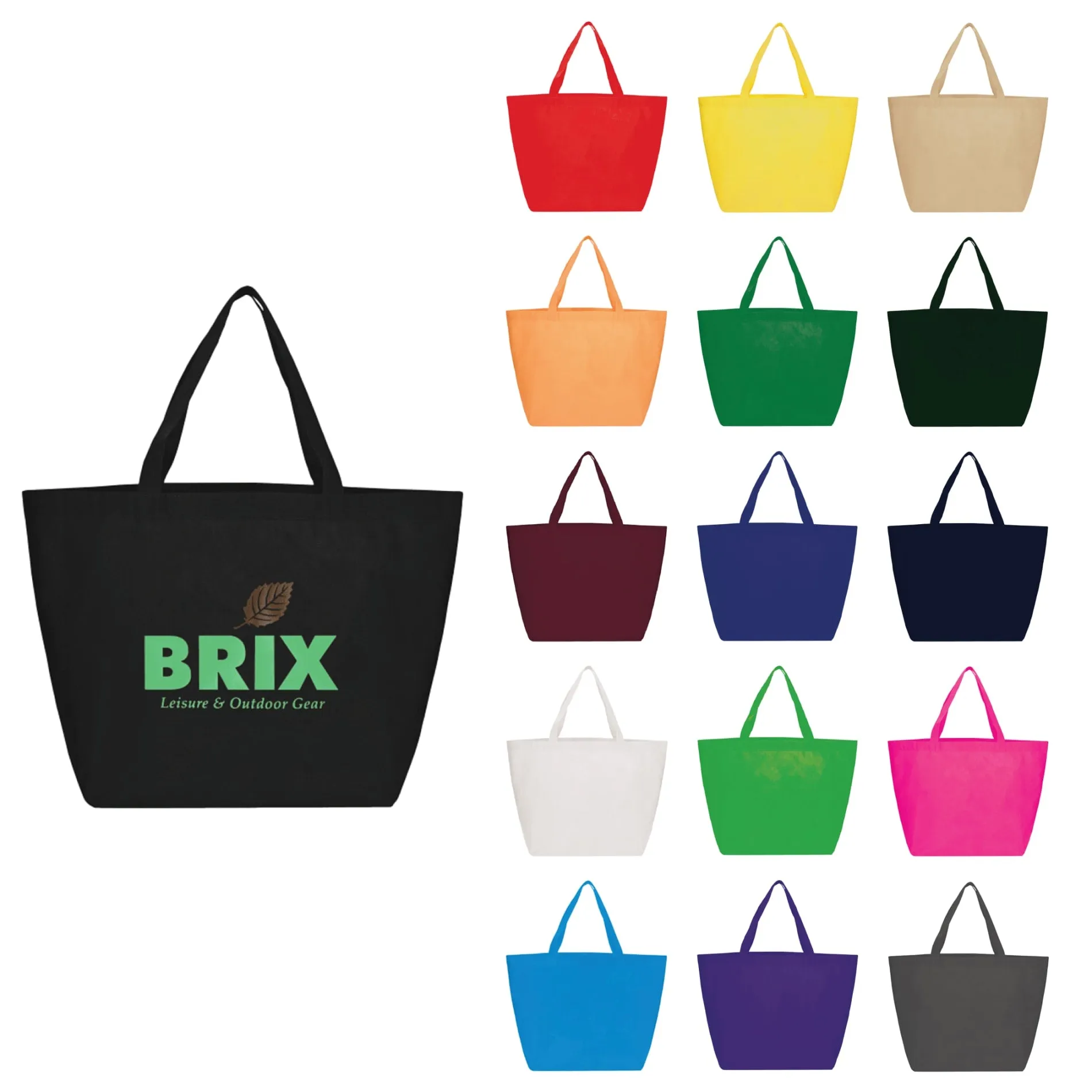 YaYa Budget Non-Woven Shopper Tote with Full Color Print