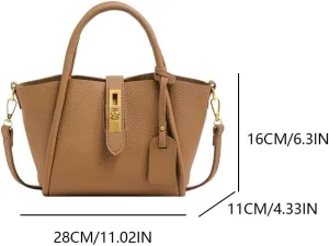 YFGBCX Soft Ladies Handbags Crossbody Bags Trendy Vegan Leather Shoulder Purses Small Bucket Bag for Women